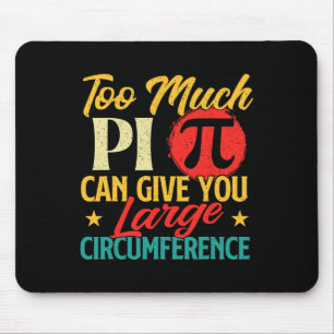 Zu viel Pi - Science Pi Day Pi Symbol Math Lover Mousepad