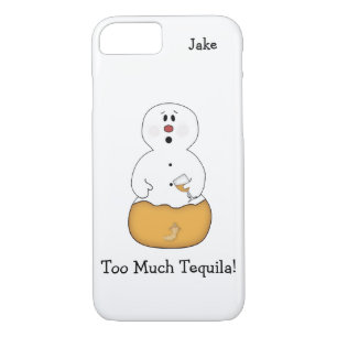 Zu viel Tequila Snowman iPhone 7 Fall Case-Mate iPhone Hülle