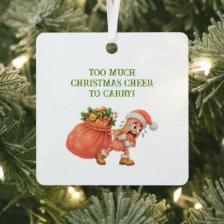 Zu viel Weihnachtsstimmung zum Tragen! Salami Ornament Aus Metall