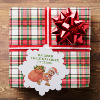 Zu viel Weihnachtsstimmung zum Tragen! Salami Ornament Karte