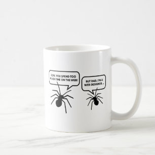 Zu viel Zeit im Internet Kaffeetasse