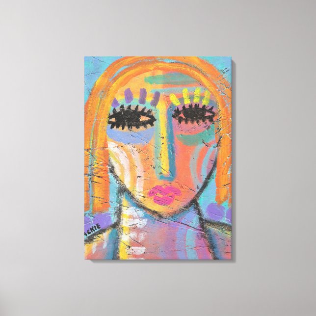 Zu viel zum Abstrakten Zeichnen auf OSB-Mainboard Leinwanddruck (Vorderseite)