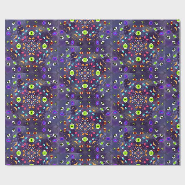 Zu viele Augen Geschenkpapier (Flach)