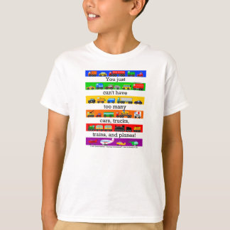 Zu viele Autos, LKWs, Flugzeuge und Züge! T-Shirt
