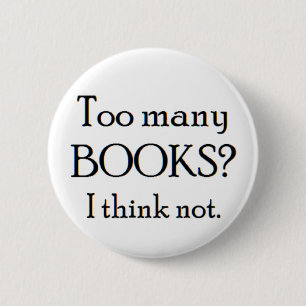 zu viele Bücher Button