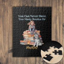 Zu viele Bücher oder Huskies