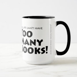 Zu viele Bücher Tasse