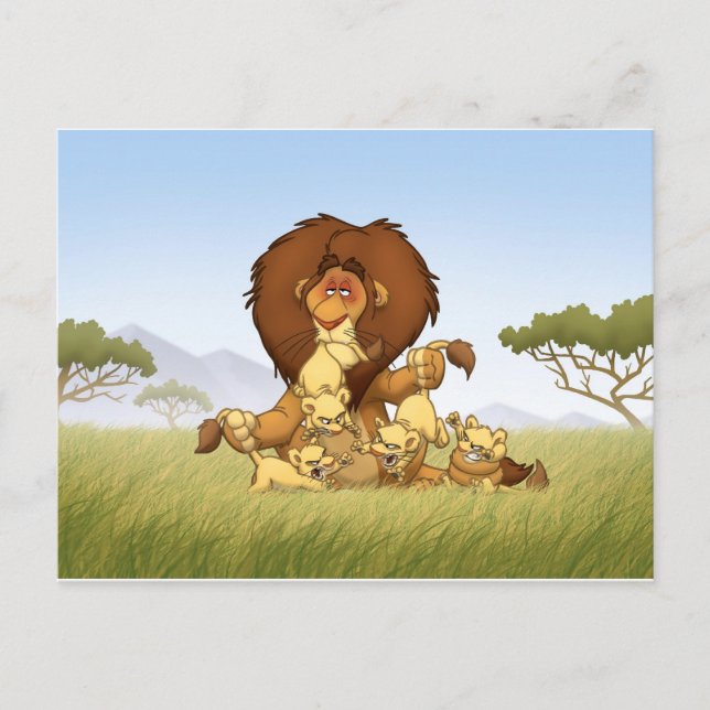 Zu viele Cubs Postkarte (Vorderseite)
