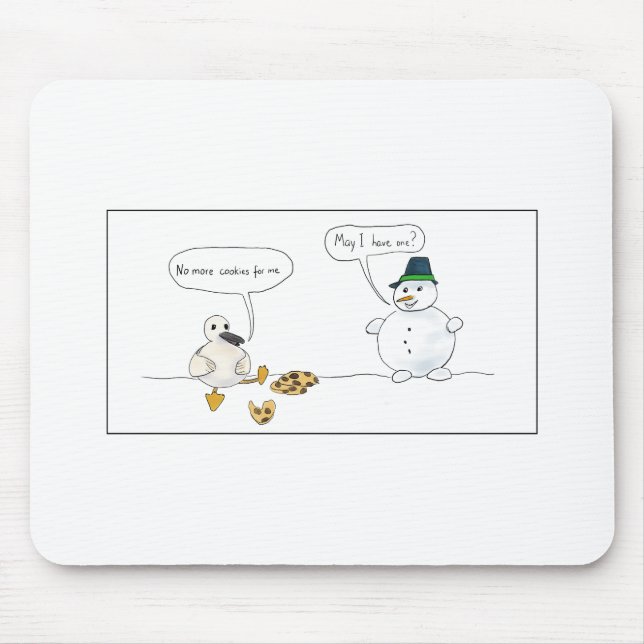 Zu viele Kekse Mousepad (Vorne)