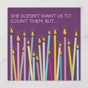 Zu viele Kerzen! Einladung zur Geburtstagspartei