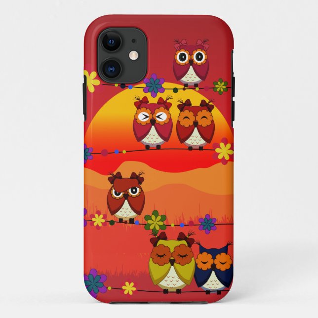 Zu viele niedlichen Eulen Case-Mate iPhone Hülle (Rückseite)