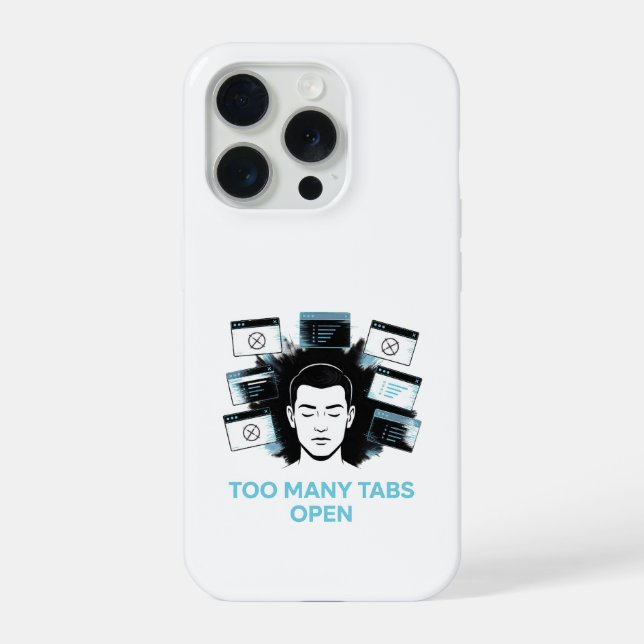 Zu viele Tabs geöffnet iPhone Hülle (Rückseite)