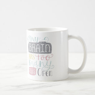 Zu viele Vorsprungs-Tasse Kaffeetasse