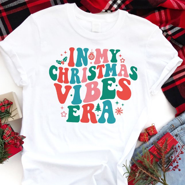 Zu Weihnachten Vibes Era Retro Weihnachten Tri-Blend Shirt (Von Creator hochgeladen)