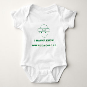 Zu wissen ich will, um wo DA-Gold an Baby Strampler