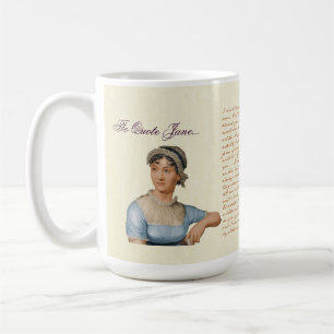 Zu Zitat-Tee-Kaffee-Tasse Janes Austen zitieren Tasse