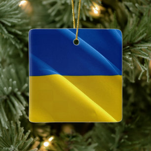 zUA002 UKRAINE winkend FLAG ukrainian, Keramikornament