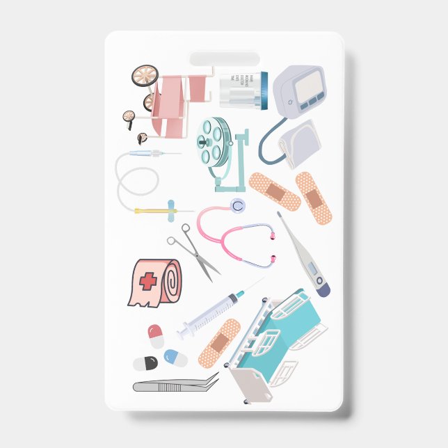 Zubehör für medizinisches Abzeichen Ausweis (Vorderseite)