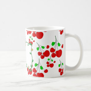 Zubehör mit anpassbarem roten Kirschenmuster LeahG Tasse