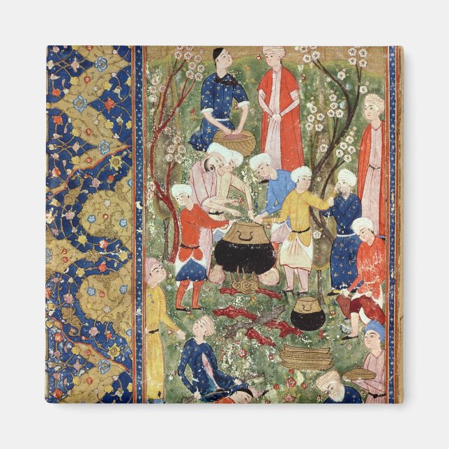 Zubereitung einer Mahlzeit Magnet (Vorne)