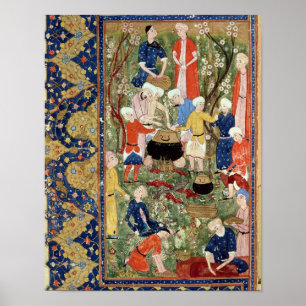 Zubereitung einer Mahlzeit Poster