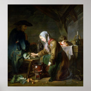 Zubereitung eines Essens Poster