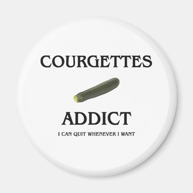 Zucchini Addict Magnet (Vorne)