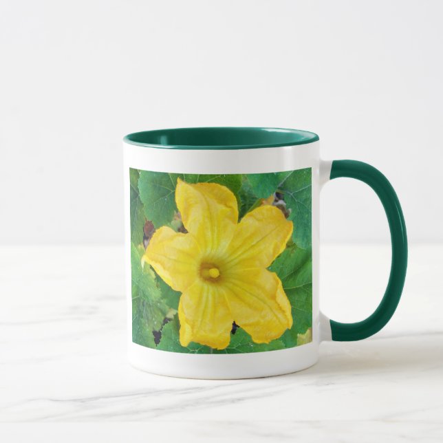 Zucchini-Blume Tasse (Rechts)
