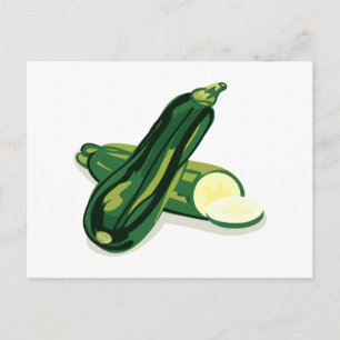 Zucchini Gemüse Postkarte