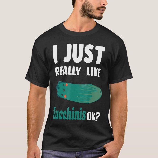 Zucchini Gemüsesorten oder Teigwaren T-Shirt (Vorderseite)
