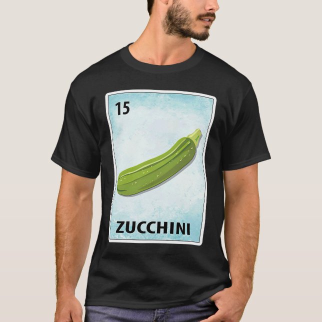 Zucchini Mexican Cards T-Shirt (Vorderseite)