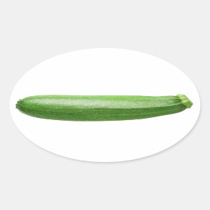 Zucchini Ovaler Aufkleber