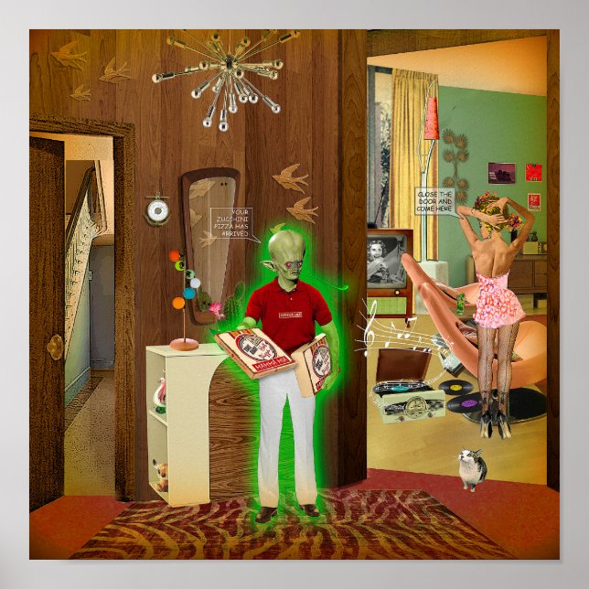 Zucchini Pizza Poster (Vorne)