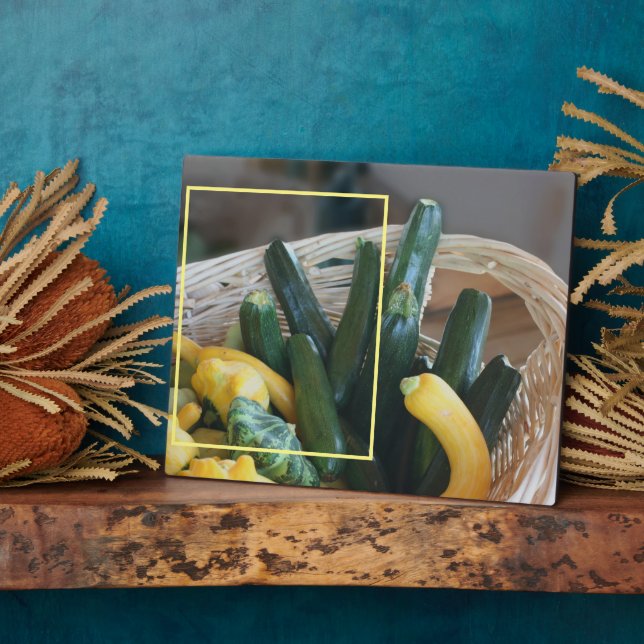 Zucchini Squash Gemüse hinzufügen Ihr eigenes Foto Fotoplatte (Seite)