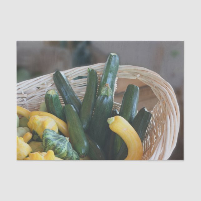 Zucchini Squash Gourd Vegetables Decoupage Seidenpapier (Vorderseite)