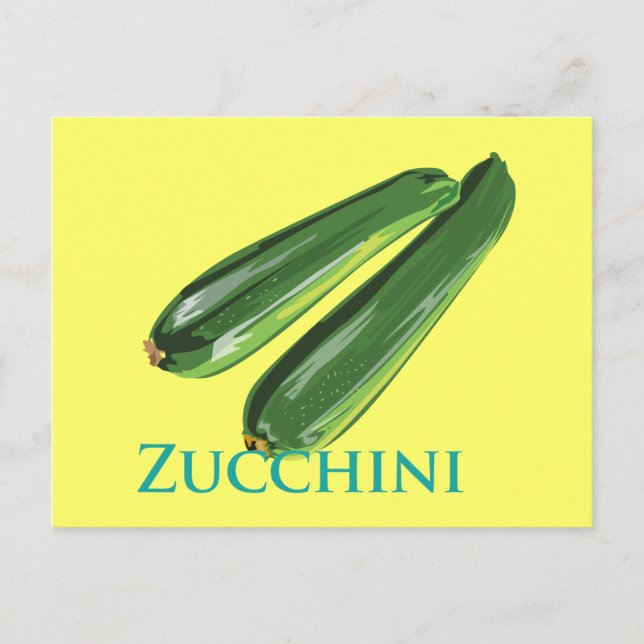 Zucchini Squash Postkarte (Vorderseite)