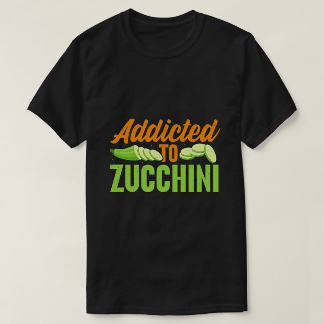 Zucchini Veggie Gemüsepflanze T-Shirt (Design vorne)