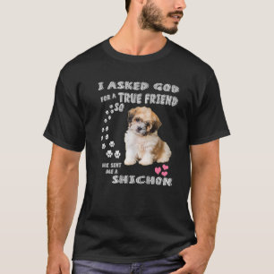 Zuchon Dog Mama Kostüm, Shih Tzu-Bichon Mix Pup C T-Shirt