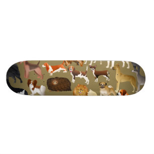 Zucht- Hundetapete Skateboard
