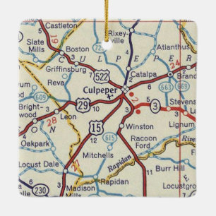 Zuchtbetrieb VA Vintage Karte Keramikornament
