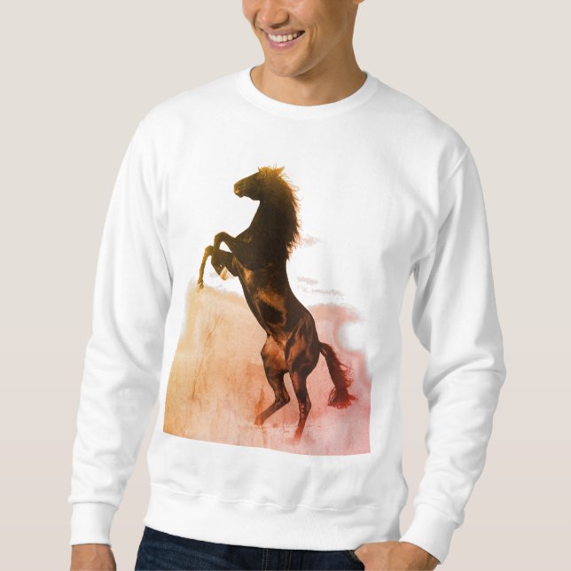 Zuchtpferd Sweatshirt (Vorderseite)