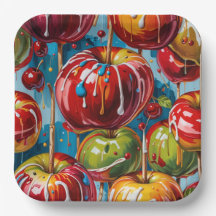 Zucker-Apfel-Papierplatte
