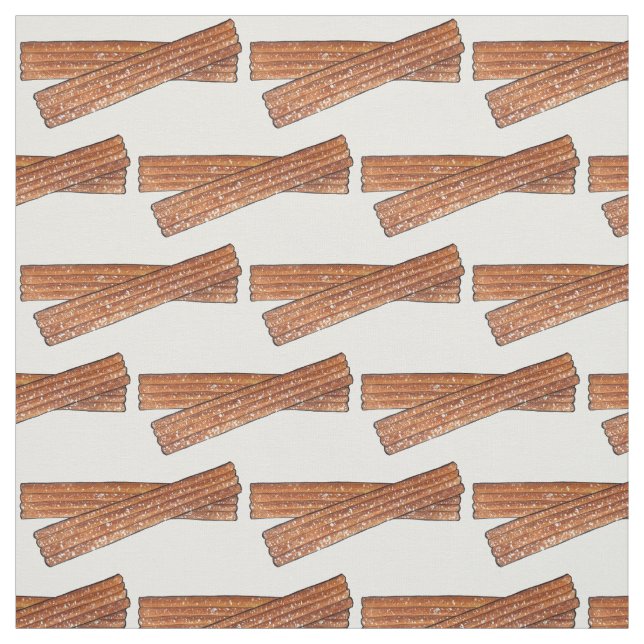 Zucker Churro Fried Teig Konditorei Spanisches Ess Stoff (Muster)