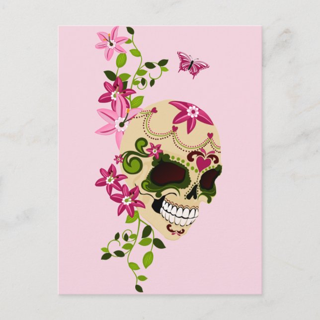 Zucker [Día de Muertos] Postkarte (Vorderseite)