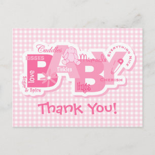 Zucker & Gewürz Bunny Danke Postcard Postkarte