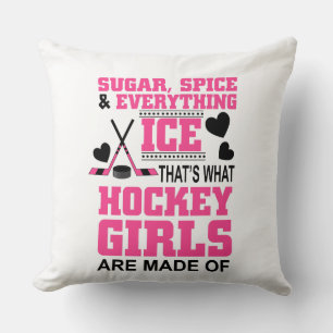 Zucker Gewürz und alles Eis Mädchen Hockey Kissen