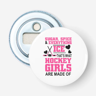 Zucker Gewürz und alles, was Eismädchen Hockey Flaschenöffner