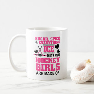 Zucker Gewürz und alles, was Eismädchen Hockey Kaffeetasse