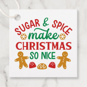 Zucker & Gewürze Weihnachten so schön machen Geschenkanhänger