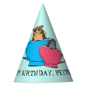 Zucker Glider in Teekuchen Maßgeschneiderte Geburt Partyhütchen